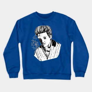 Dark and Gritty Elvis Presley Portrait - the sad king Crewneck Sweatshirt